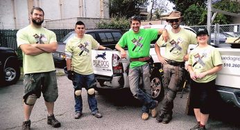 Blue Dog Volunteers For Rebuilding Together!