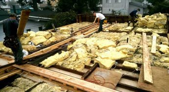 Installing a new floor joist system on an existing house – getting ready to add a second story addition